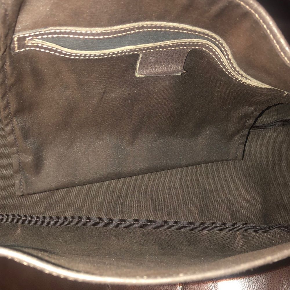 GUCCI GG Supreme Crystal Coated Canvas and Brown Leather Shoulder Bag - Picture 9 of 17